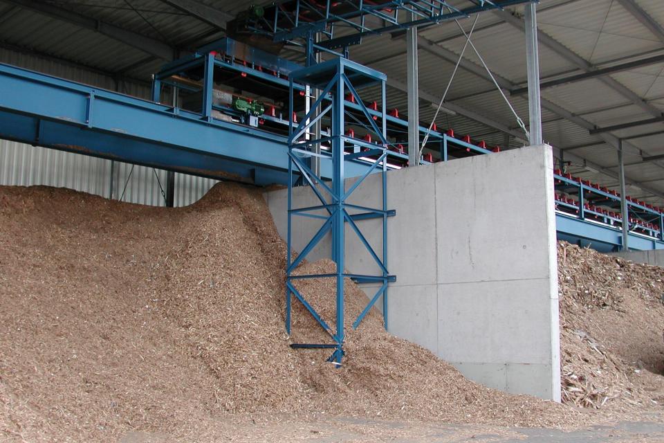 Gerecycled hout: houtsnippers